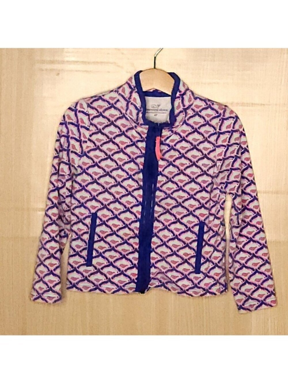 Vineyard Vines Toddler Girls Pink Purple Full Zip Jacket 4T